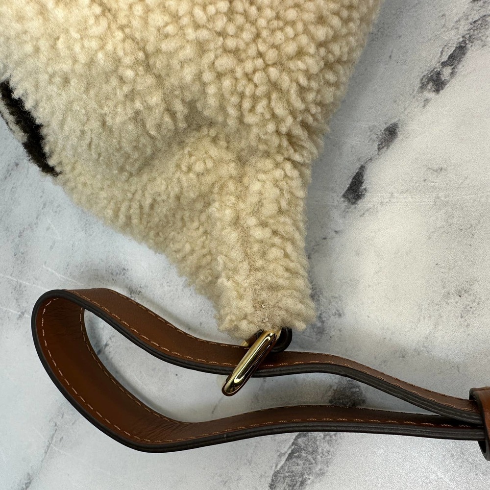 ❌❌ Louis Vuitton Teddy bumbag Monogram waist crossbody LV shearling fur bum bag - Picture 11 of 16